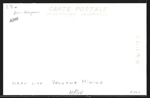 AK Nasu, Volcano Mining