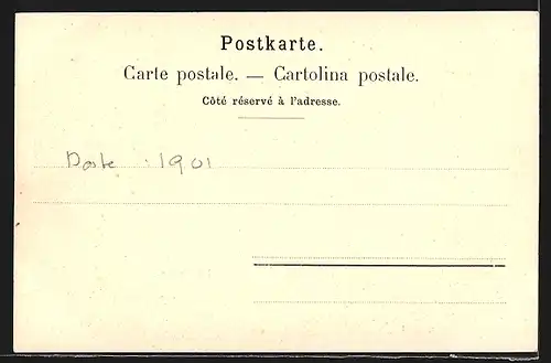 AK Lausanne, vue à le grand pont