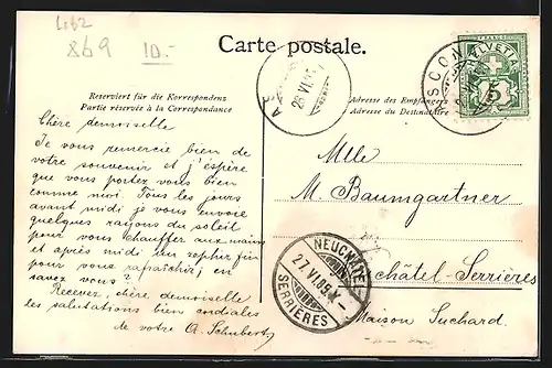 AK Locarno, Uferpartie mit kleinen Fischerbooten