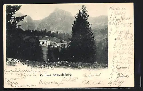 AK Schwefelberg-Bad, Blick zum Kurhaus Schwefelberg