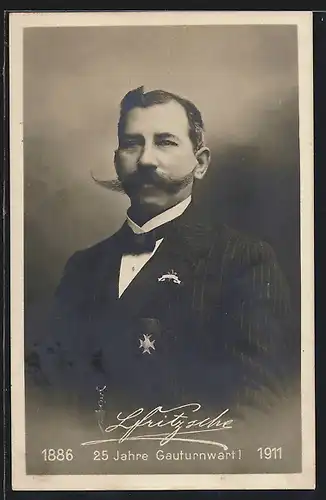AK L. Fritzsche, 25 Jahre Gauturnwart