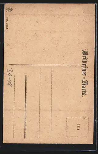 AK Butterkarte, Brot-Karte, Zuckerkarte, Kriegsnot