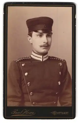 Fotografie Paul Hoser, Stuttgart, Einjährig-Freiwilliger in Garde Uniform