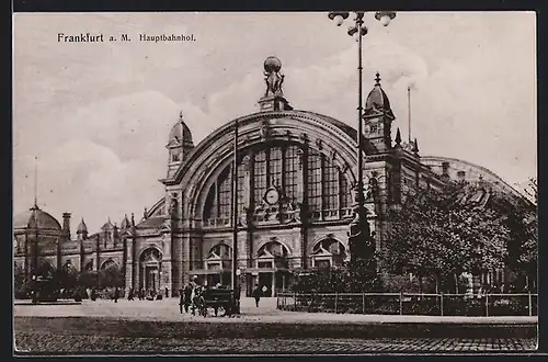 AK Frankfurt a. M., Der Hauptbahnhof