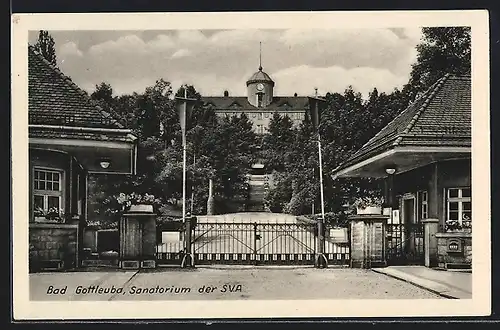 AK Bad Gottleuba, Sanatorium der SVA