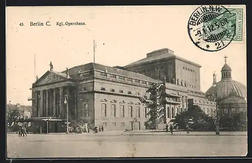 AK Berlin C., Partie am Kgl. Opernhaus