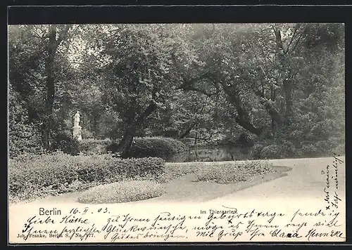 AK Berlin, Partie im Thiergarten
