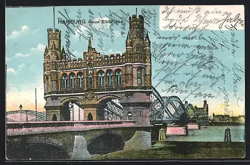 AK Hamburg-Rothenburgsort, Neue Elbbrücke