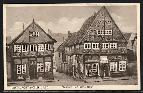 AK Mölln /Lbg., Museum und altes Haus