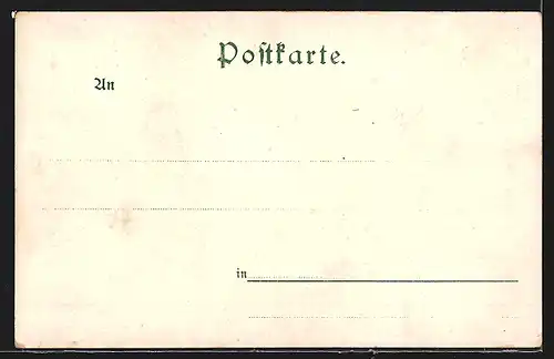 Lithographie Hamburg-Neustadt, Partie an der Lombardsbrücke