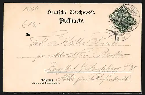 AK Berlin, Gasthaus Clausing, Gegründet 1781, Zimmerstr. 80, Innenansicht