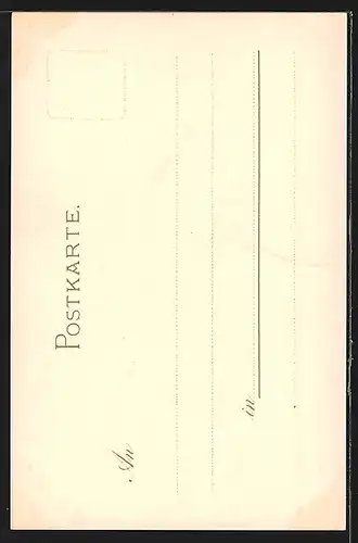 AK Fräulein mit Vogelkäfig und Blumen, Jugendstil