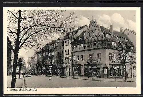 AK Zeitz, Brüderstrasse mit Auto