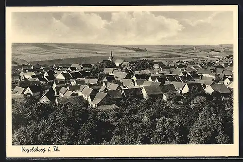 AK Vogelsberg i. Th., Blick auf den Ort