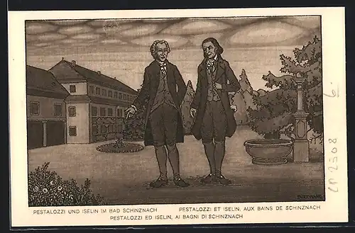 AK Bad Schinznach, Pestalozzi und Iselin