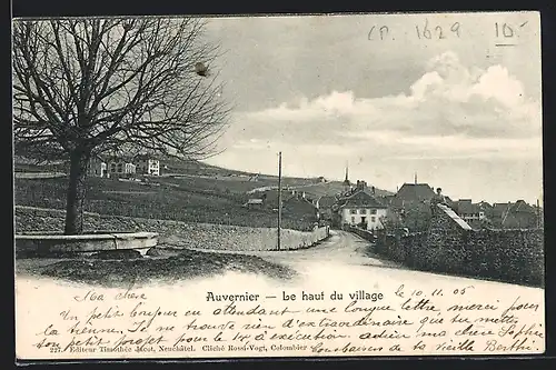 AK Auvernier, le haut du Village