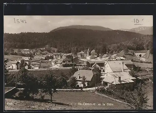 AK St. Cergue, Panorama et la Dôle