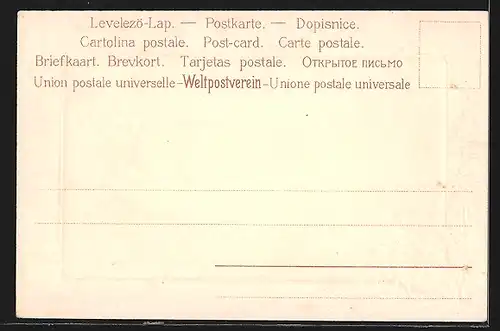 Lithographie Fischerboot am Hafen, Passepartout