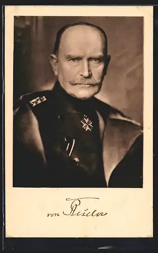 AK Portrait General der Infanterie von Beseler in Uniform, mit Orden Pour le Merite