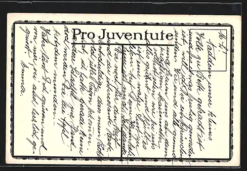 Künstler-AK Aargauisches Bauernhaus, Pro Juventute