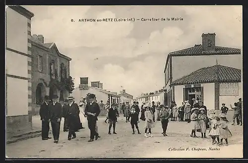 AK Arthon-en-Retz, Carrefour de la Mairie