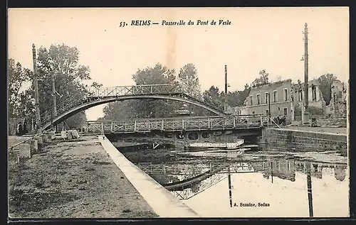 AK Reims, Passerelle du Pont de Vesle