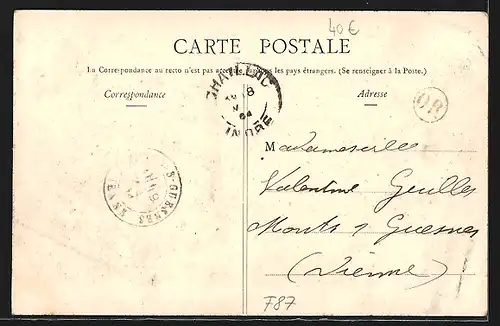 AK Bussière-Poitevine, Ostensions du Dorat 1904, Arrivée de la commune