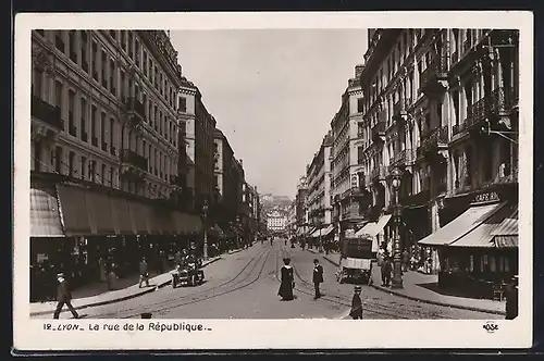 AK Lyon, La rue de la République