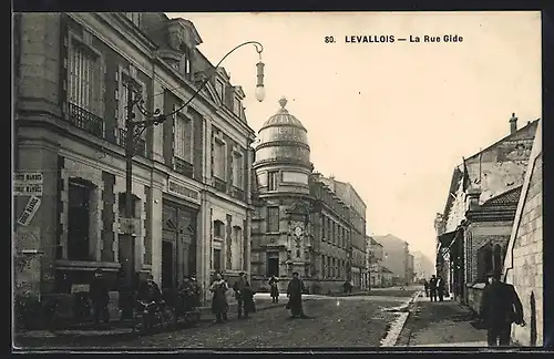 AK Levallois, La Rue Gide