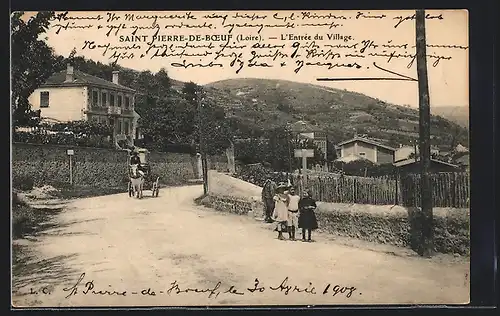 AK Saint Pierre-de-Boeuf, L`Entrée du Village