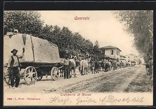 AK Querceta, Trasporto di Marmi, Marmorsteinbruch