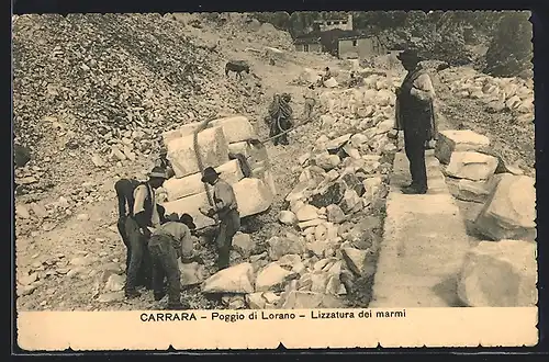 AK Carrara, Poggio di Lorano, Lizzarura dei marmi, Marmorsteinbruch