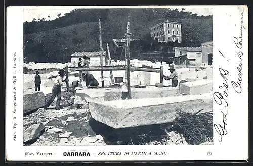 AK Carrara, Segatura di Marmi a Mano, Marmorsteinbruch