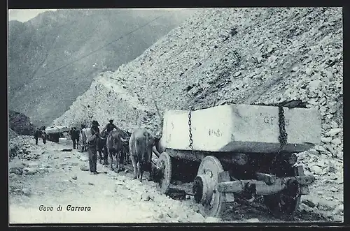 AK Carrara, Le Cave, Marmorsteinbruch