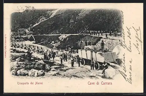 AK Carrara, Trasporto dei Marmi, Marmorsteinbruch