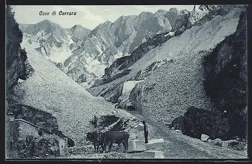 AK Carrara, Le Cave, Marmorsteinbruch