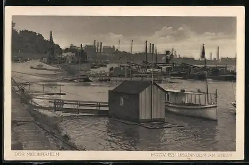 AK Uerdingen, Hafen am Rhein