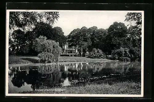 AK Krefeld, Partie im Greiffenhorstpark