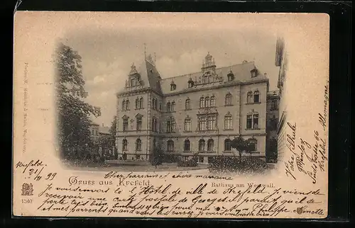 AK Krefeld, Rathaus am Westwall