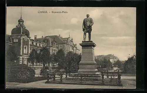 AK Crefeld, Bismarck-Platz