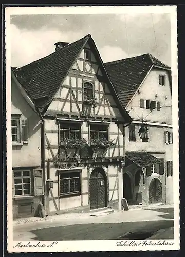 AK Marbach a. N., Schiller`s Geburtshaus