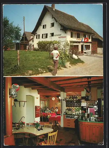 AK Buchenegg-Stallikon, Restaurant Näfenhaus, Innen- und Aussenansicht