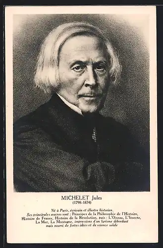 AK Jules Michelet im Portrait