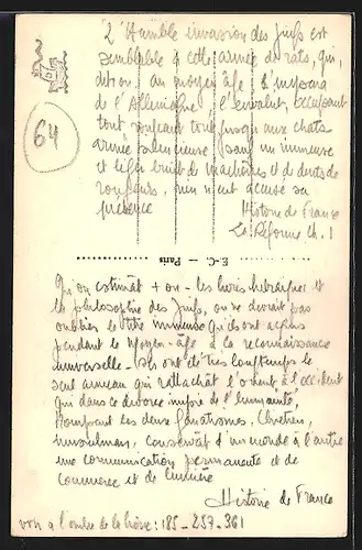 AK Jules Michelet im Portrait