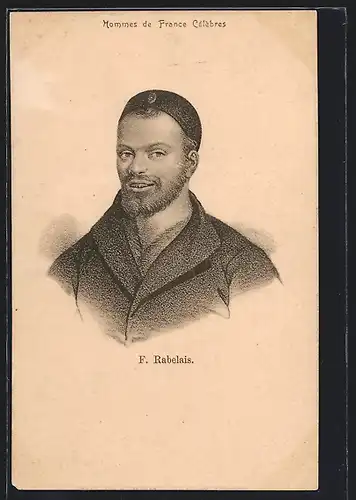 AK Portrait von F. Rabelais, Schriftsteller