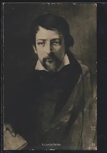 AK Portrait von Heinrich Heine, Schriftsteller
