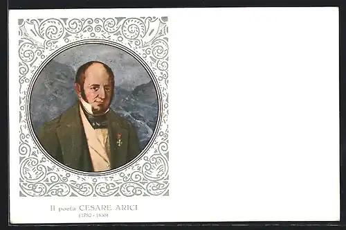 AK Der Schriftsteller Cesare Arici, 1782-1836