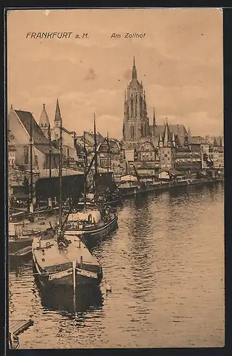 AK Alt-Frankfurt, Hafenpartie am Zollhof