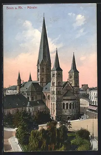 AK Bonn a. Rh., Blick auf den Münster