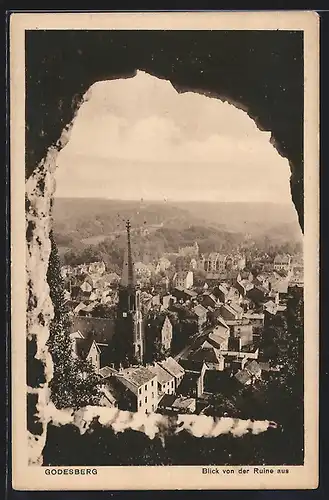 AK Godesberg, Ortsansicht von der Ruine aus